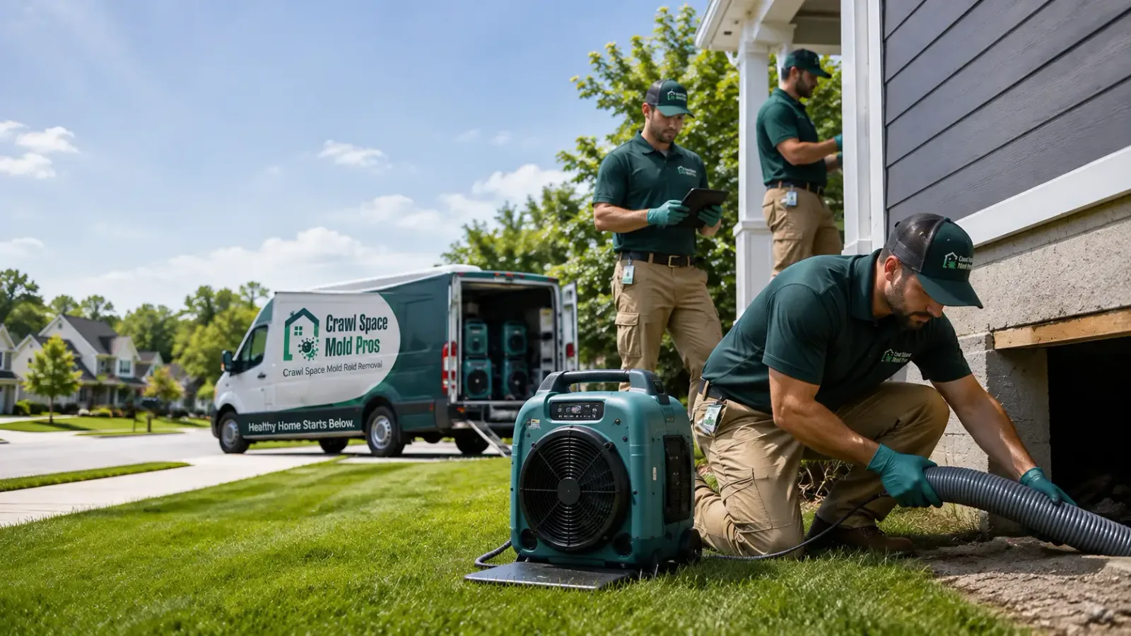 Crawl Space Mold Removal in Westport Point, MA
